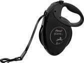 Flexi rollijn giant tape black edition zwart - 8 mtr tot 50 kg