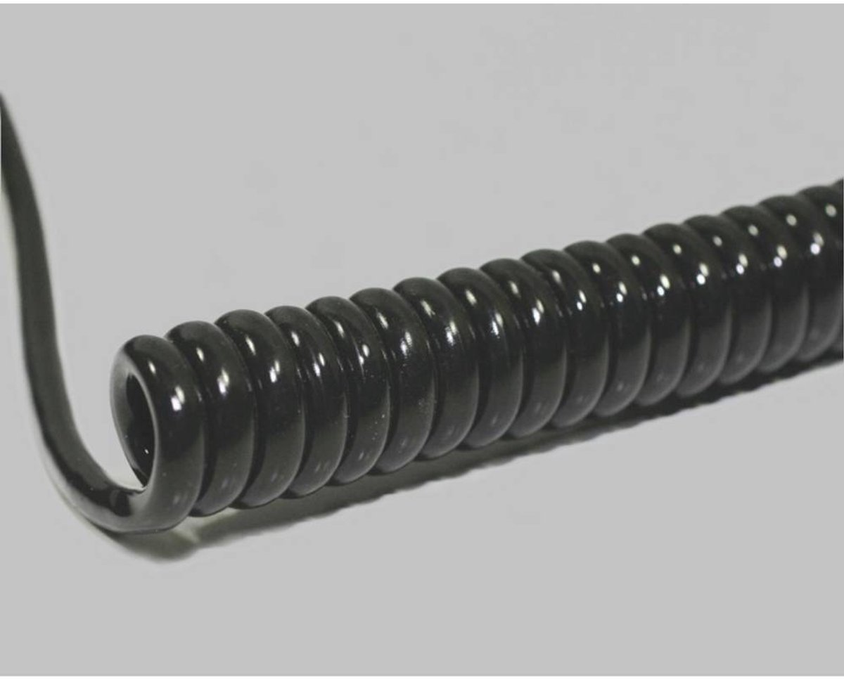 BKL Electronic 1506314 Spiraalkabel Li12YD11Y 1200 mm / 4800 mm 8 x 0.50 mm² Zwart 1 stuk(s)
