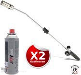 Onkruidbrander/onkruidverdelger - 80 cm - incl. 2x gas navulling 227 gram