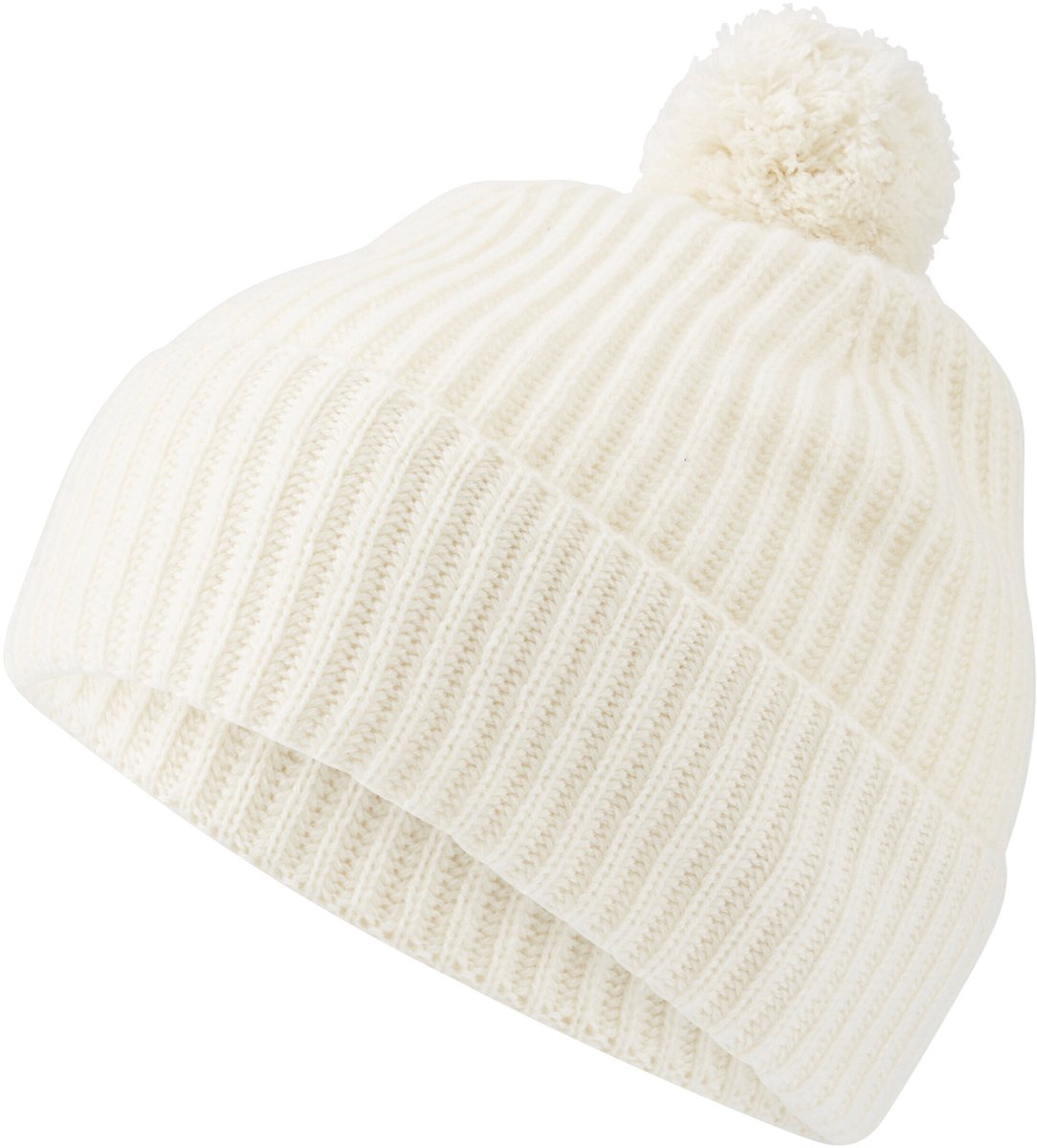 Unisex Hat with Pompom sneldrogend warm kasjmier muts unisex off-white - maat 2040