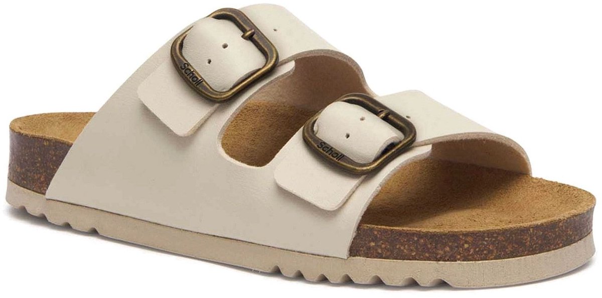 Scholl Sandalen Josephine 2 Riemen Synthetische Leer Vrouwen - Ivoor