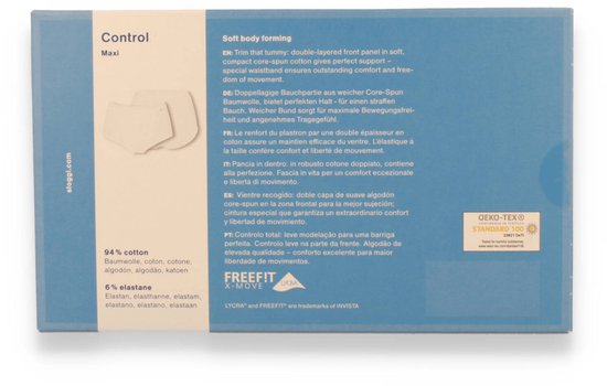 sloggi Control Dames Maxi Verstevigende slip - Zwart - Maat 44