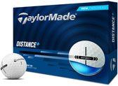 TaylorMade Distance+ Golfballen 2025 - Wit - 12 Stuks