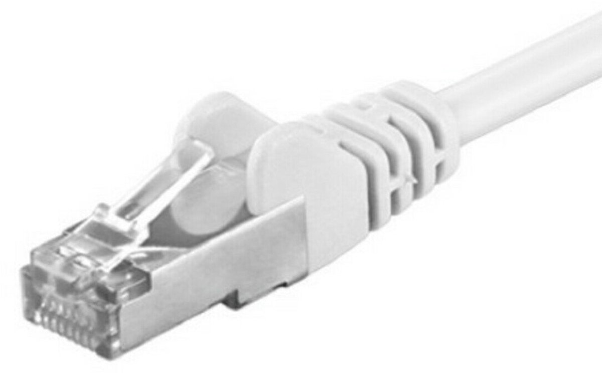 CAT5e FTP patchkabel - 3 meter wit - netwerkkabel - internetkabel - UTP kabel - RJ45 - 1000 mbit/s