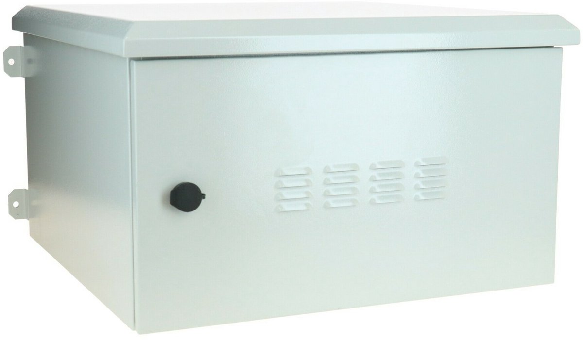 Image of DSIT 6U outdoor wandkast IP55 - 600x600x368mm (BxDxH) - serverbehuizing - serverrack - serverkast - 19 inch
