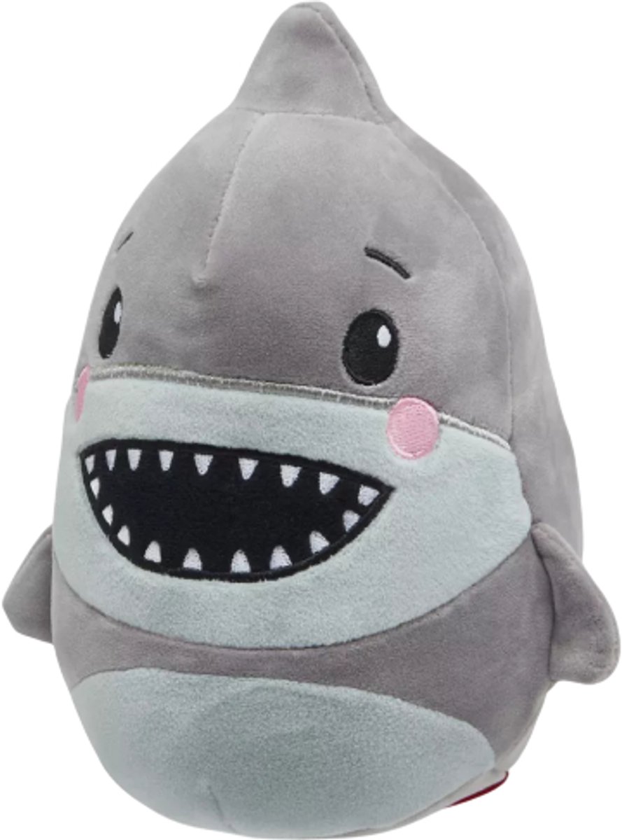 Haai - Fisher-Price Squishy Pluche Knuffel 25 cm - Speelgoed Dieren Knuffels voor Kinderen en Baby - Kind vriendelijk - Child friendly plush toy - Kawaii kussen