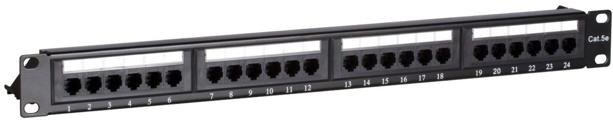 CAT5e UTP patchpaneel - 24 poorts