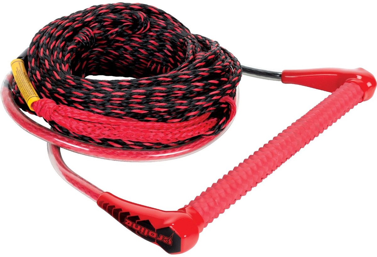 Proline 20 Meter Launch EVA Wakeboardtouw en handle pakket - rood