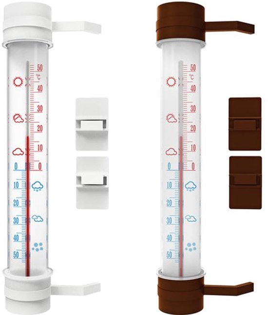 TFA Dostmann analoge binnen- en buitenthermometer, 12.2045, weergave TFA Dostmann analoge binnen- en buitenthermometer, 12.2045, weergave