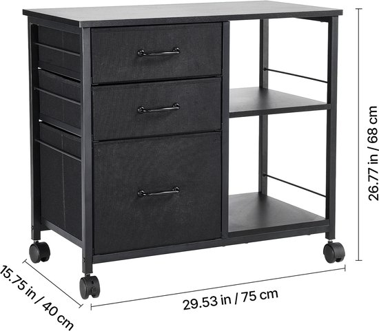 Badkamer vloerkast opbergorganizer set, smalle dressoir opbergtorenstandaard, multifunctionele zijorganizer rek standaard met laden voor slaapkamer, entree, kast, bruin, 3tier