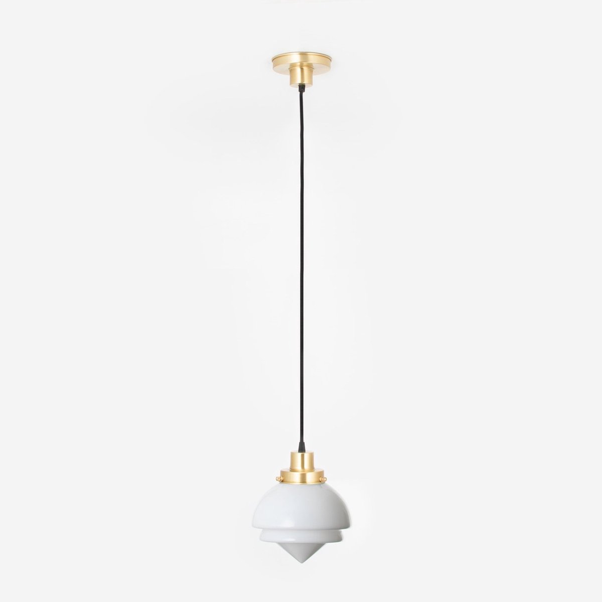 Hanglamp aan snoer Small Pointy 20's Messing - Art Deco Trade