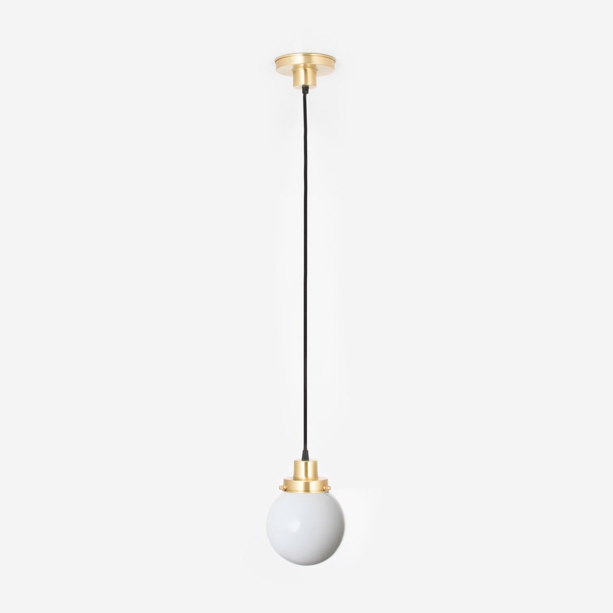 Hanglamp aan snoer Bol 15 20's Messing - Art Deco Trade