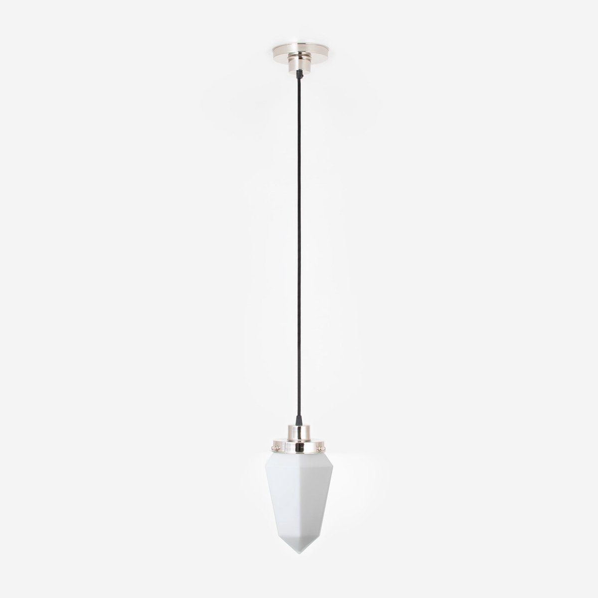 Coloured by Art Hanglamp aan snoer Briljant Mat 20's Nikkel - Art Deco Trade