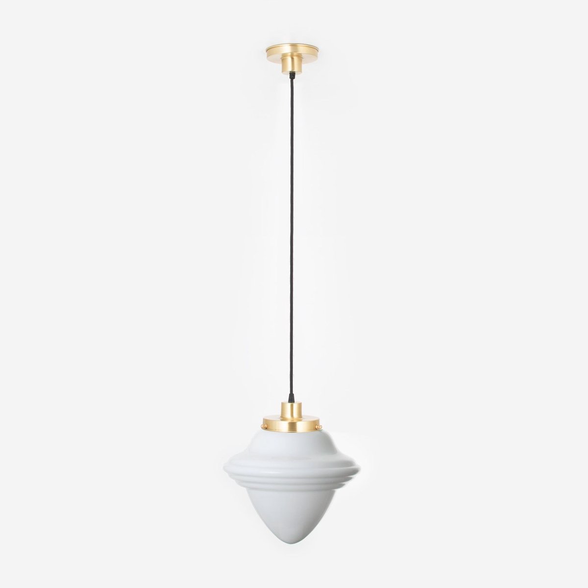 Hanglamp aan snoer Acorn Large 20's Messing - Art Deco Trade