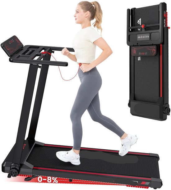 Opvouwbare Elektrische Loopband met LED-Display en Schokabsorbering - Tot 10 km/u