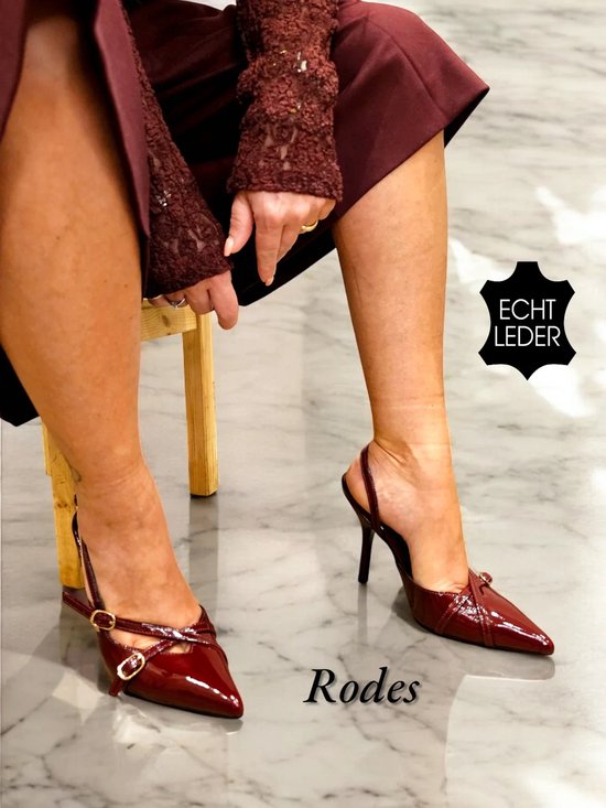 Barla Shoes - Rodes - Slingbacks - Bordeaux