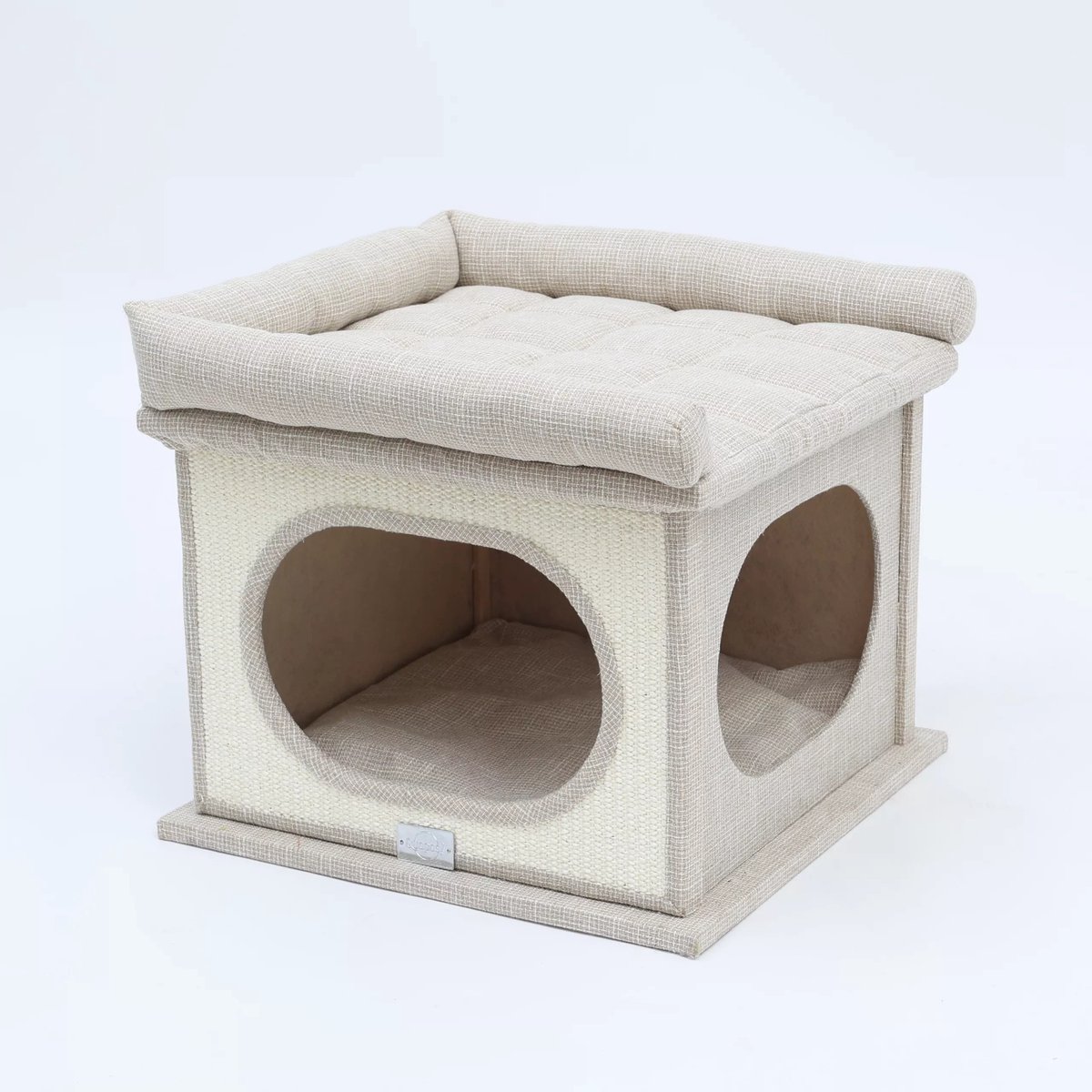 Quapas! Kattenhuis of kattenmand of kattengrot met sisalmat Beige