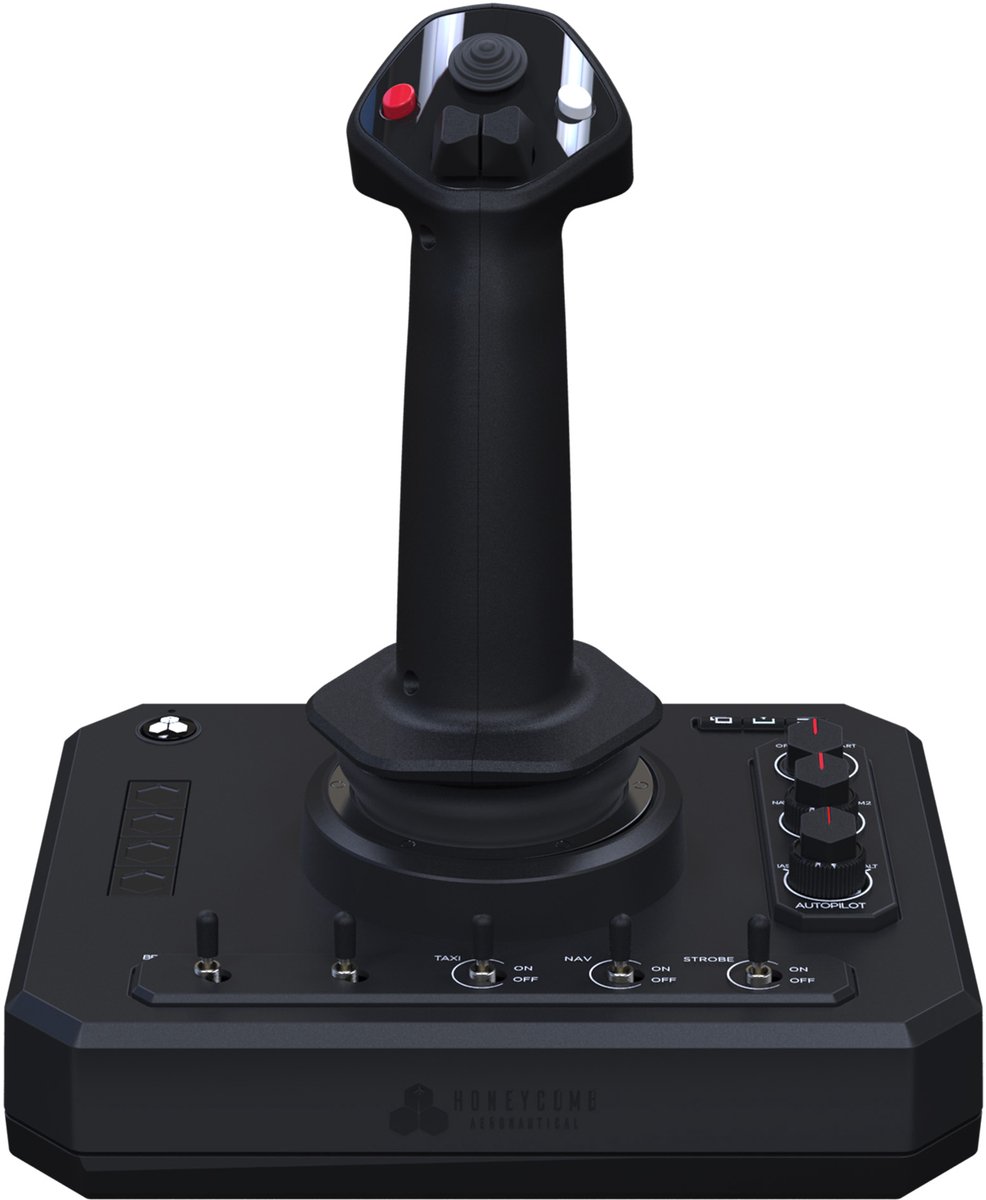 Honeycomb Foxtrot Aviation Stick - Joystick - Vluchtbesturing met Weerstandsysteem - PC/Mac - Zwart