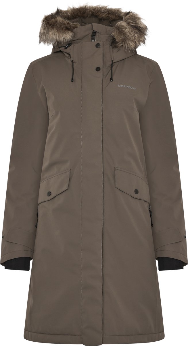 Didriksons ERIKA WNS PARKA 3 Dames Outdoorjas Mocha