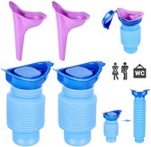 Draagbare Urinoirfles – 1000 Ml, Met Trechter En Deksel, Voor Mannen, Vrouwen En Kinderen, Voor Kamperen, Reizen En Wandelen
