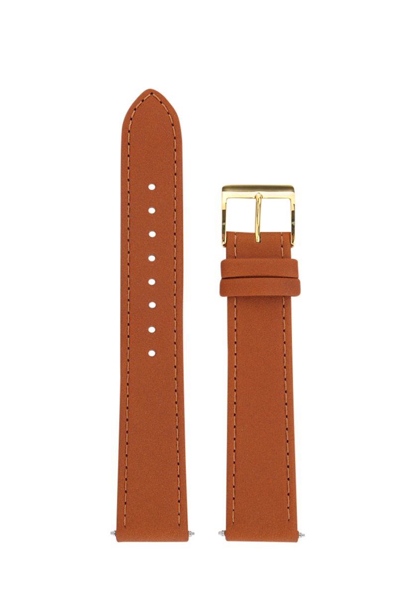Junghans Max Bill handwinding lederen band cognac - horloge band - 18 mm
