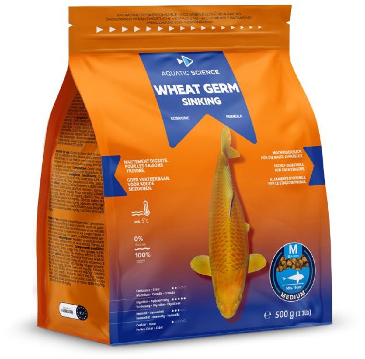 Aquatic Science Wheat Germ Sinking Medium 0,5Kg
