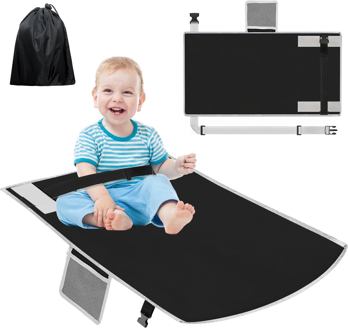 Ibenzoa® Comfortabele Kindervoetensteun voor Vliegtuig - 79 x 44 cm