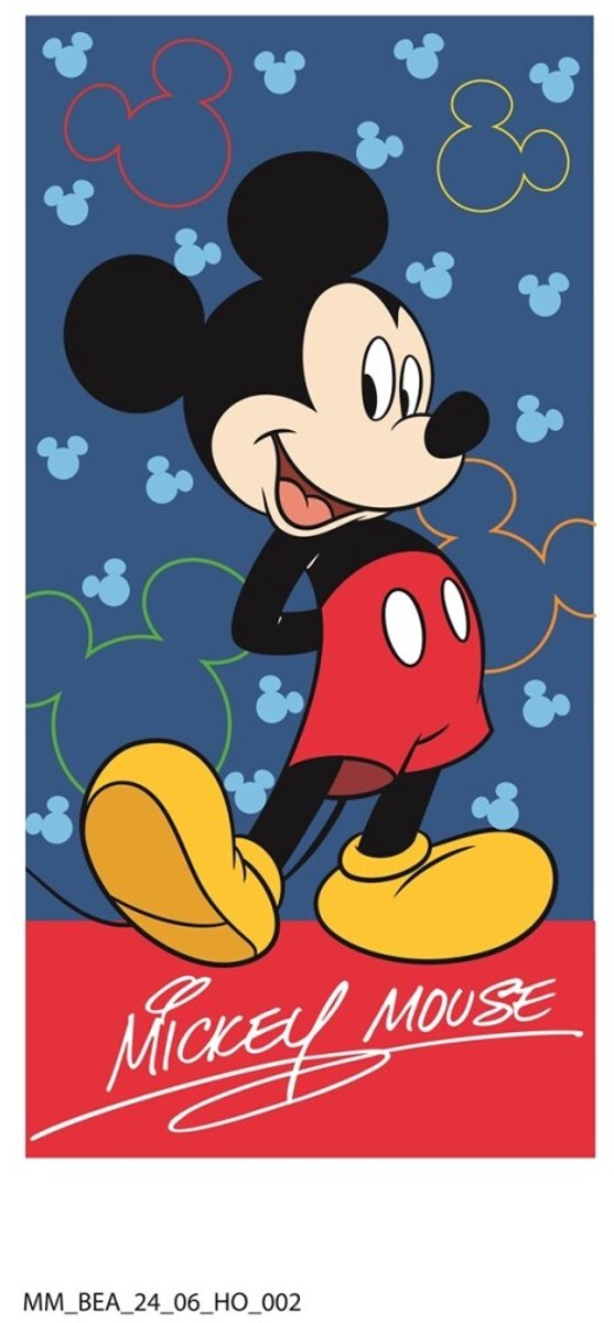 Disney Mickey badhanddoek, strandhanddoek 70x140cm (Snel Drogend)