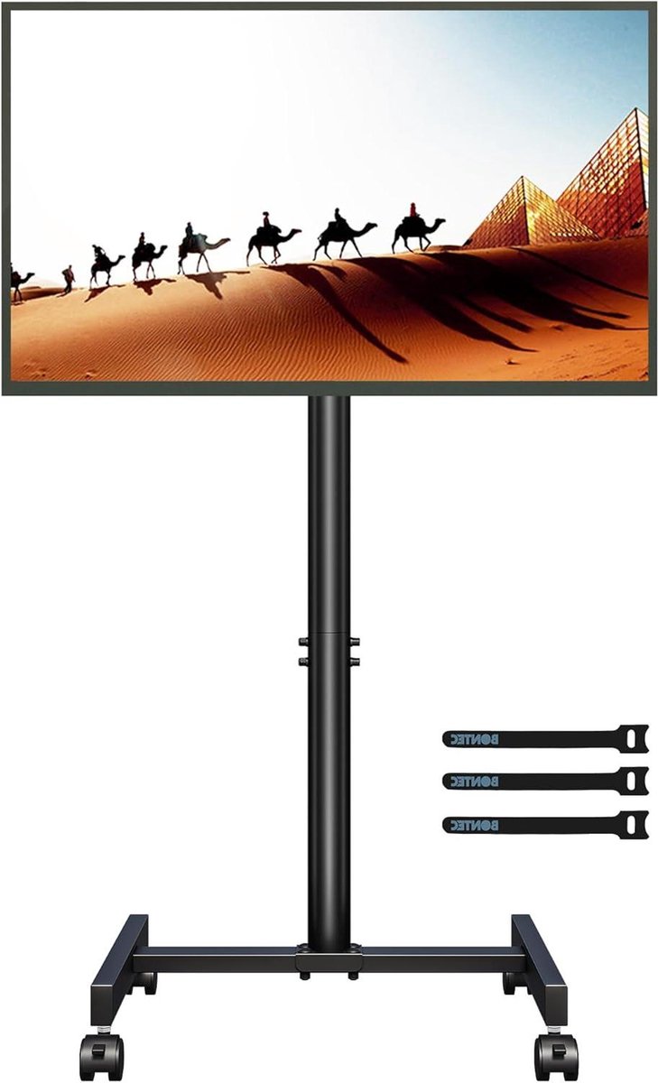 Verstelbare TV kar met wielen voor 13-42 inch TV's - Max. VESA 200x200mm, tot 20kg - Voor thuis en op kantoor