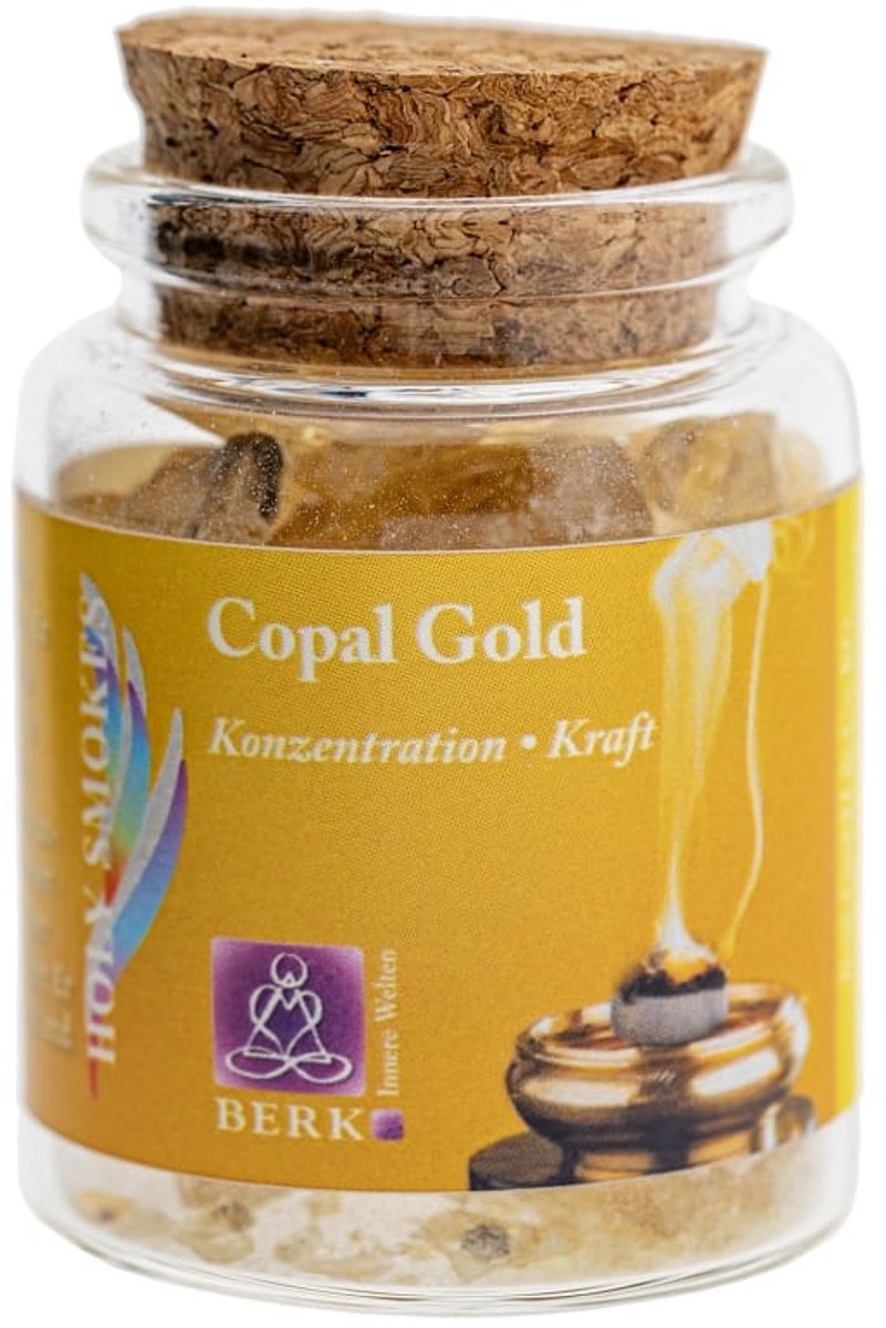Wierookhars Copal Gold in Glas