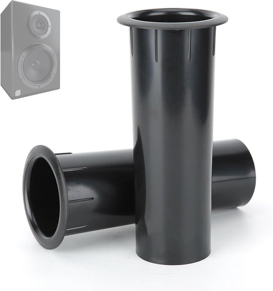 2 stuks Open Hole Speaker Terminal Tubes 50mm ABS Plastic Basreflexbuis ...