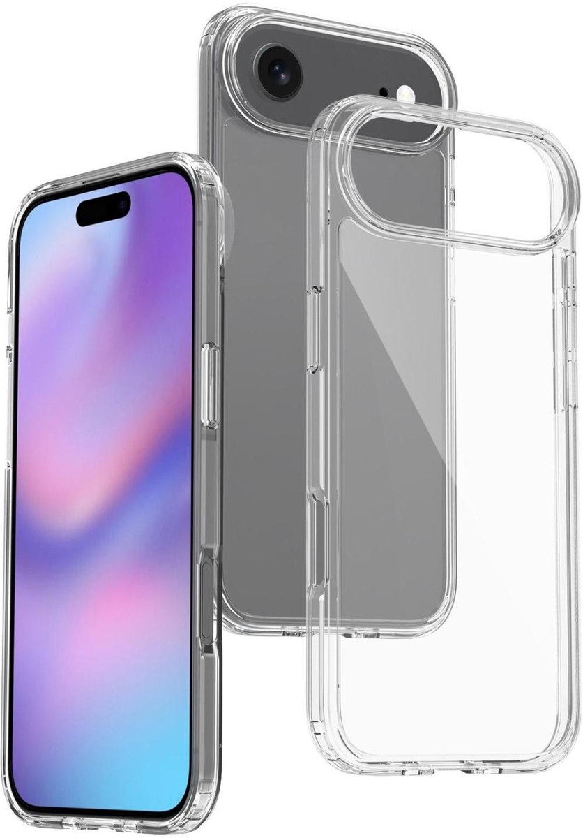 Mobigear Doorzichtig Hoesje geschikt voor Apple iPhone Air Telefoonhoesje Hardcase | Mobigear Crystal Backcover | Doorzichtig Telefoonhoesje iPhone Air | iPhone Air Case | Back Cover - Transparant