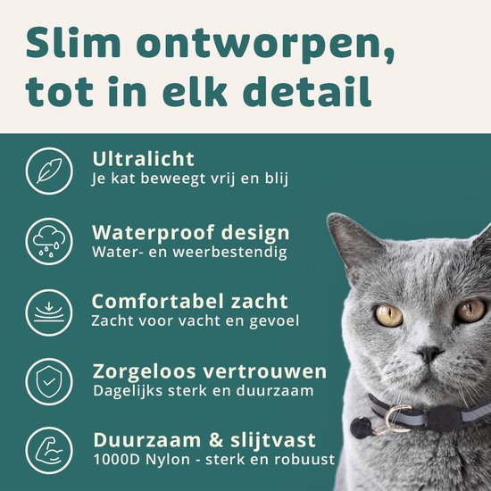 Collier pour chat Fermoir de sécurité Collier pour chat Collier pour chaton Collier pour Chats Set réfléchissant réglable – 18 pièces