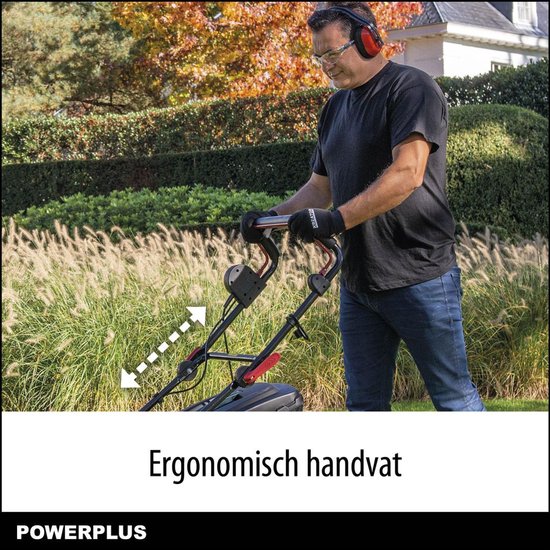 Powerplus POWPG10240 Grasmaaier - 1800 W - 46 cm maaibreedte - Instelbare maaihoogte: 30-90 mm van Powerplus — afbeelding 3