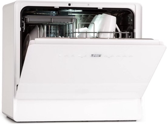 1250W Tafelmodel Vaatwassers Vrijstaande Vaatwasser Met 6 Couverts Keuken Inbouw Vaatwasser 5 Programmas Snelle Reiniging Energiezuinig Waterbesparend Anti Kalkaanslag Droog Servies