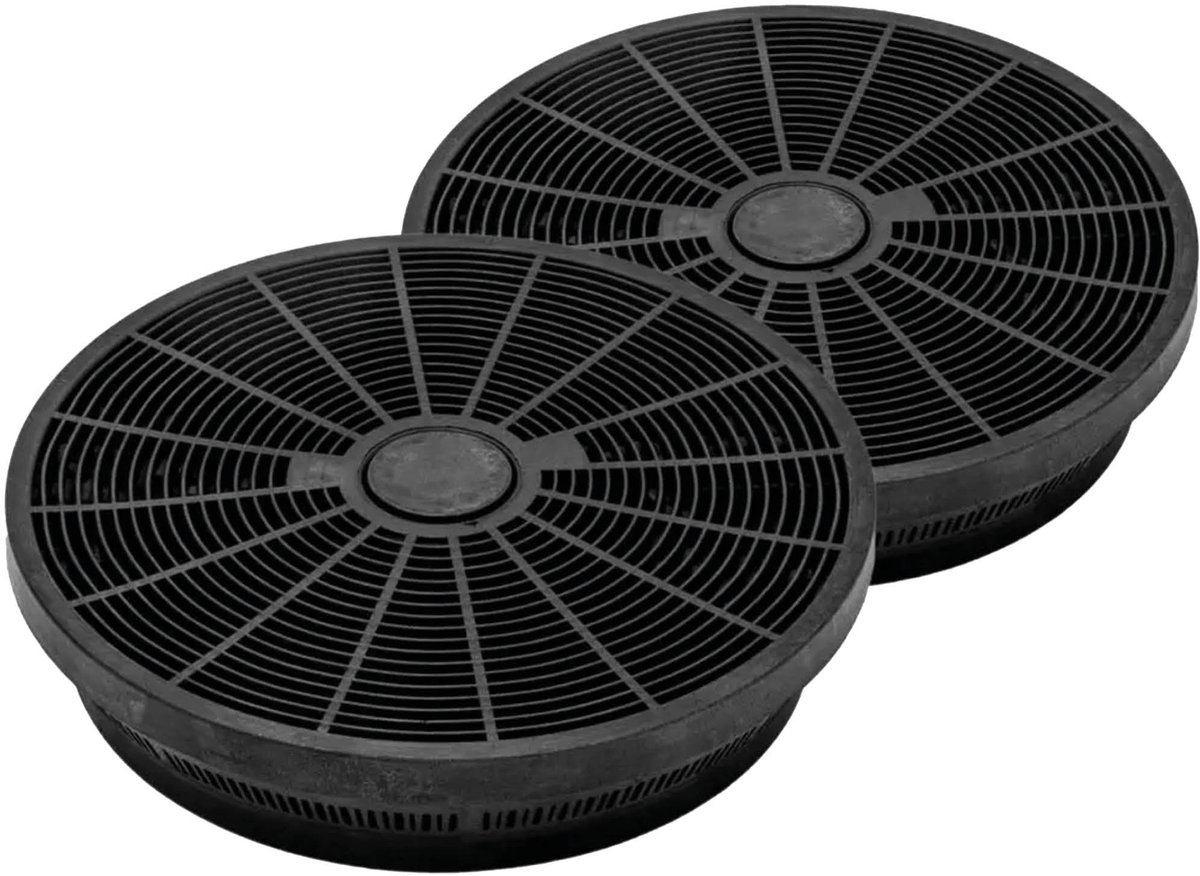 Multaparts® koolstof filter afzuigkap ø 15 x 3.4 cm - set a 2 stuks - | Filtercassette met actief kool om geurtjes tegen te gaan | Past in veel merken | Alternatief voor type 145, ACC919, REC10, 88013627, 723390