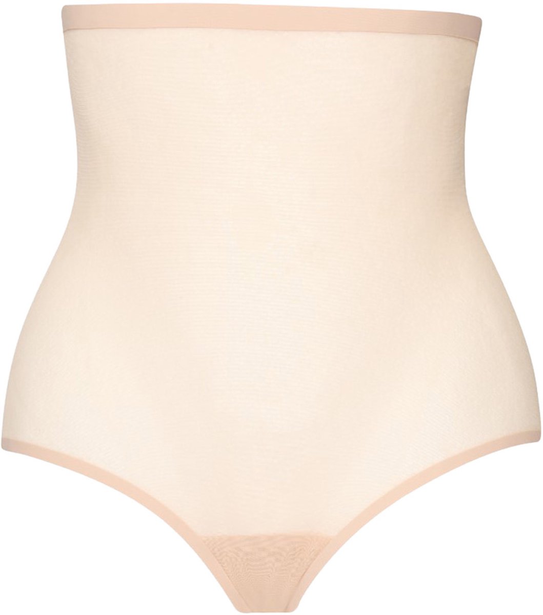 Bye Bra Vormgevende Tule Slip met Hoge Taille Beige