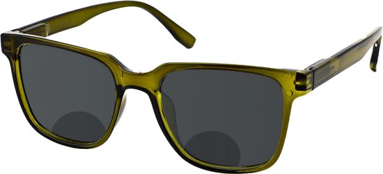 Zonneleesbril Vista Bonita Cubo Bifocaal-Army Green-+1.00