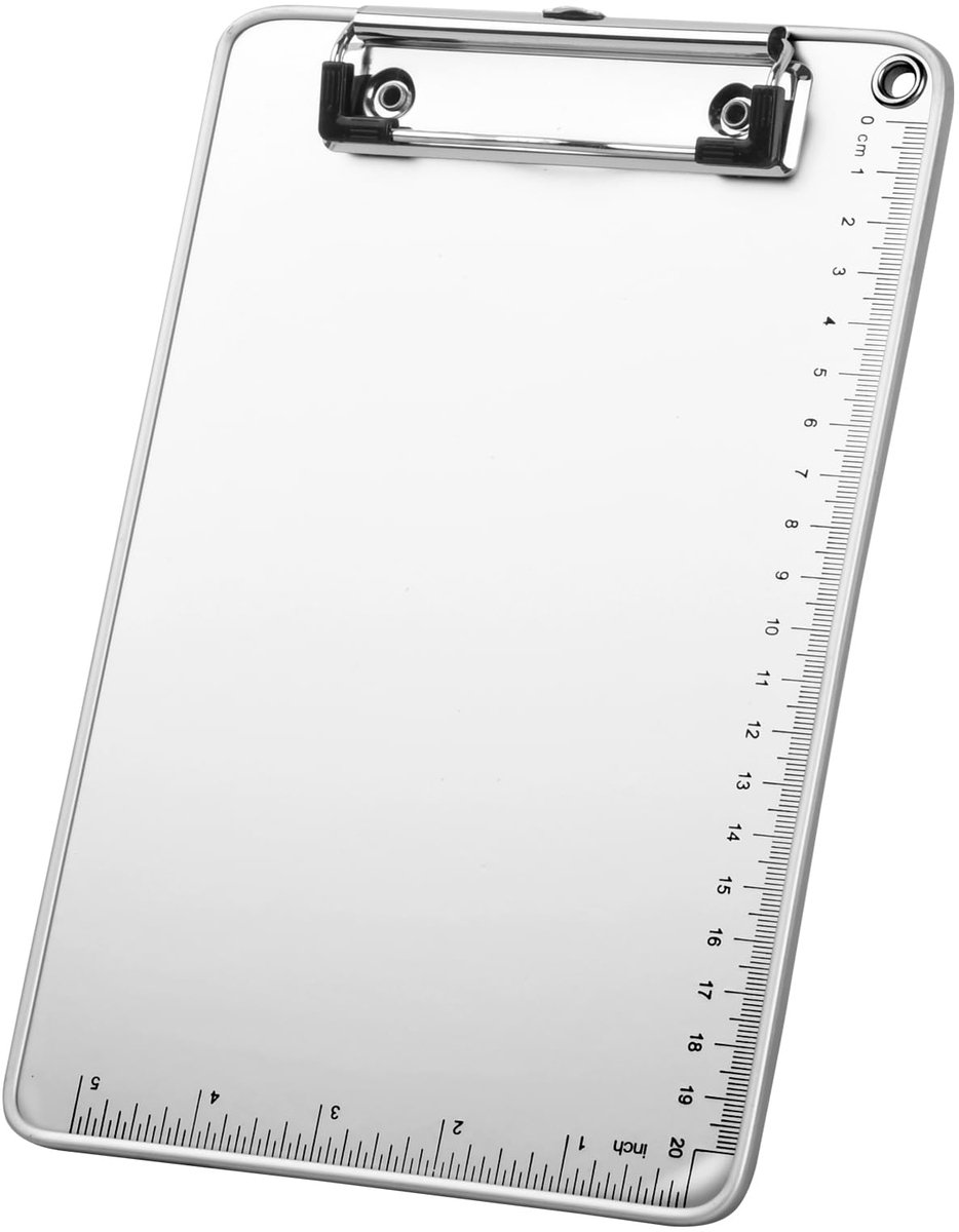 Ibenzoa® Metaal Klembord A5 - Met Ophangoog, Hardboard