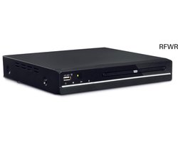 RFWR® Compacte DVD-speler met Full HD 1080p opschaling en meerdere video-aansluitingen