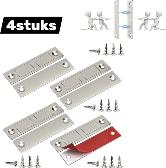Magnetische deurvangst Jiayi 4 Pack Kastdeur Magneten