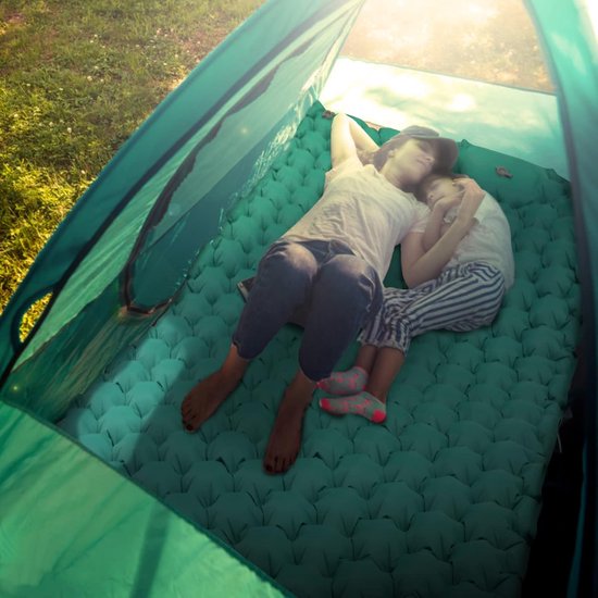 RFWR® Camping luchtmatras voor 2 personen, zelfopblazend, ultralicht en opvouwbaar van Merkloos — afbeelding 5
