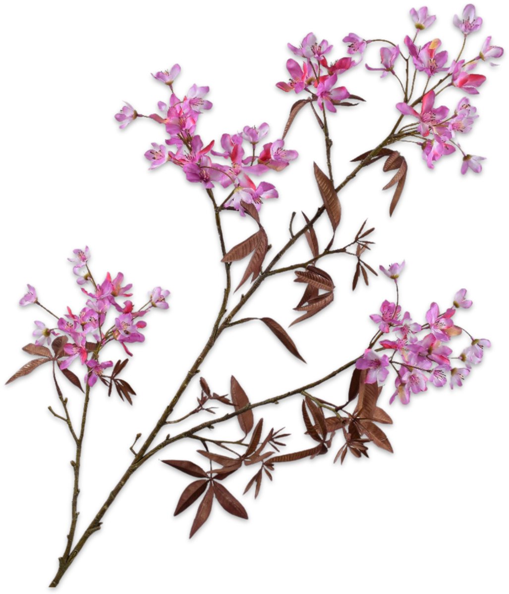 Silk-ka Kunstbloem-Zijde Bloemen Bloesem tak Lavendel-Roze 108 cm