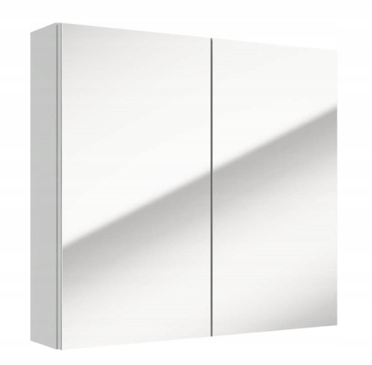 Deftrans Salsa - Hangende Badkamerkast - Wit - 65x60 cm - Met Spiegel