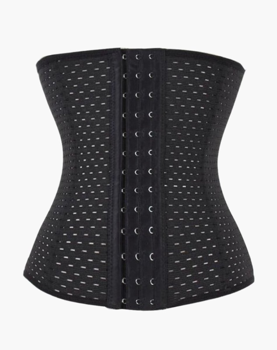 Afslankgordel Buik Zwart Met Verstelbare Haakjes – Dames – Maat S - Waist Trainer