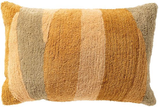 Dutch Decor IMME - Coussin décoratif 40x60 cm - Sponge - jaune - Comprend un coussin intérieur