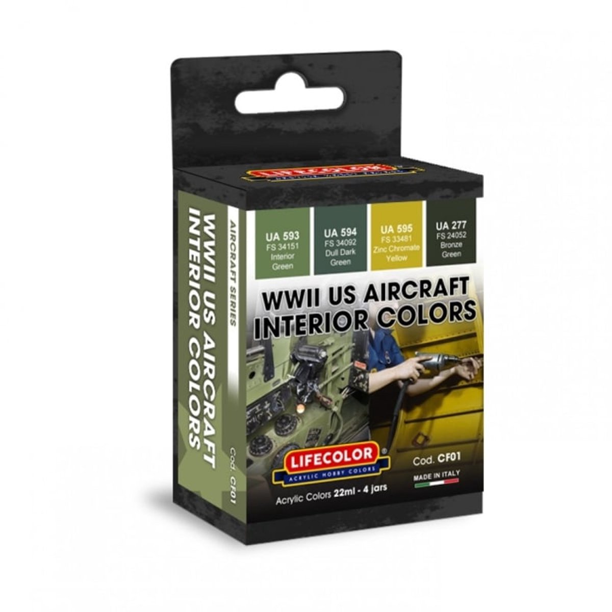 CF01 Lifecolor WWII Us Aircraft Interior colors