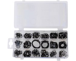 Set van 300 Segerringen – Binnen & Buiten Borgringen Assortiment | Veerstaal in Opbergdoos