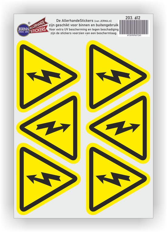 Sticker- gevaar elektrische kopen? | Korting tot