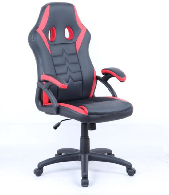 Ergonomische Gamestoel Verstelbaar Zwart-Rood Sportief - Ergonomische - €79,95